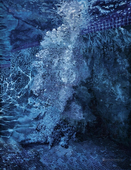 Yuan Yuan, Swimming Pool II, 2010, oil on canvas