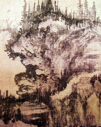   Ni Youyu ,Song Dynasty inkwash painting in detail 