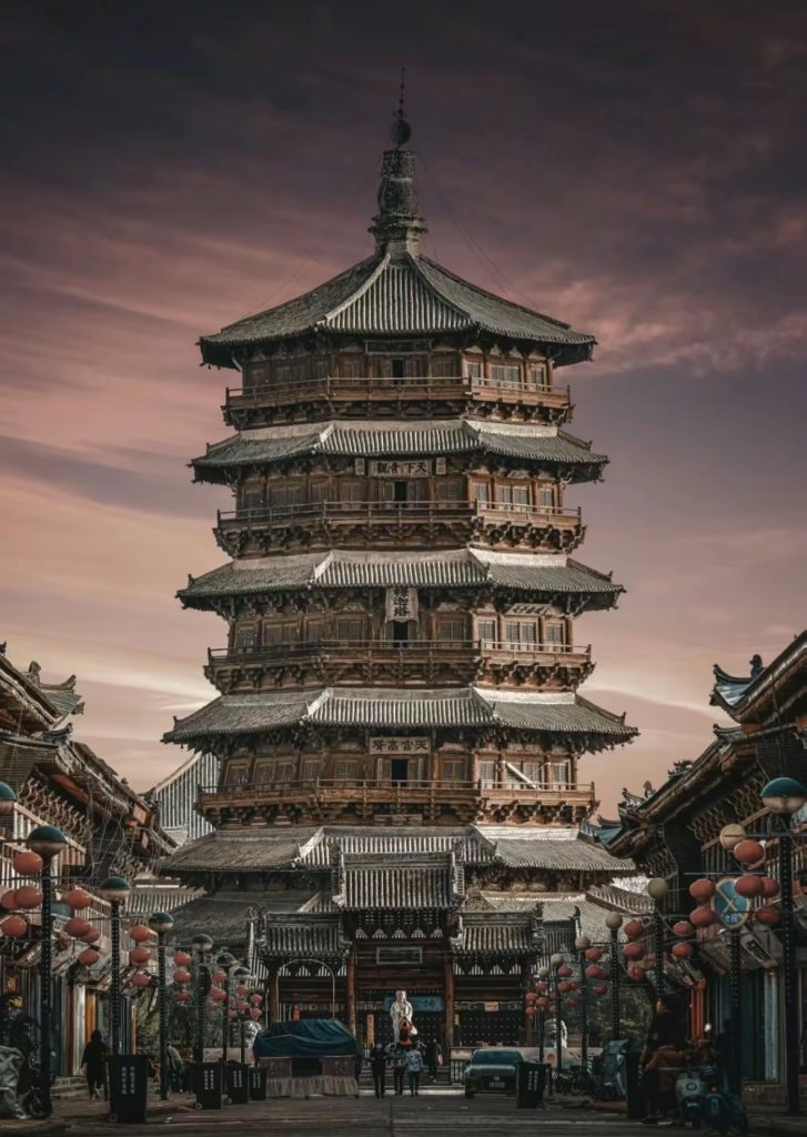 pagoda 佛宫寺释迦塔
