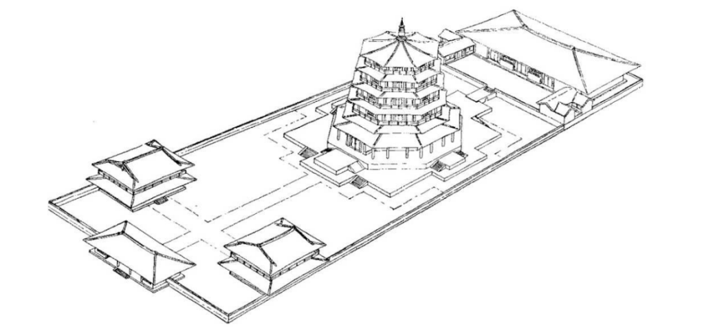 Rendering of the sakyamuni pagoda site 佛宫寺释迦塔想象渲染图