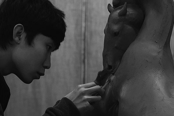 Wang Ruilin working on “Horse. Play